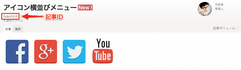 記事のID